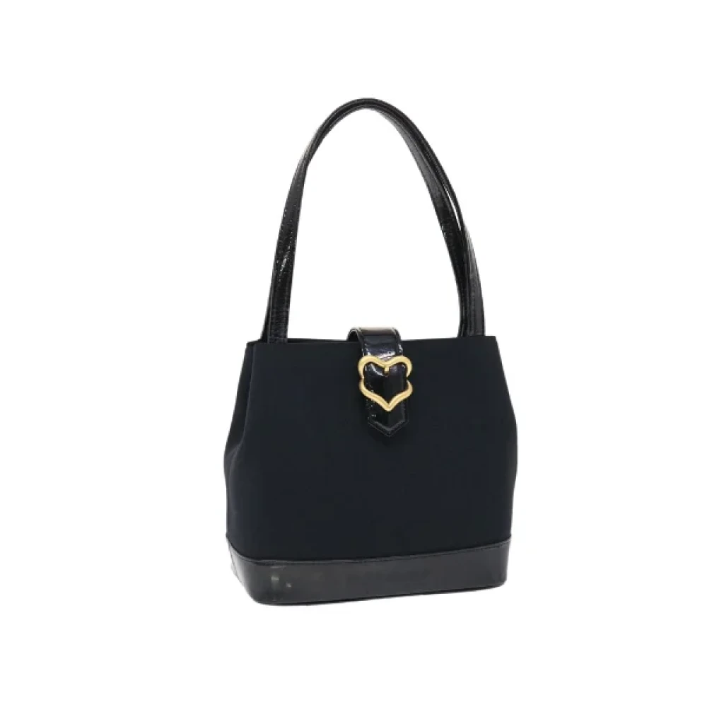 Saint Laurent Vintage Pre-owned Nylon handbags Black Dames