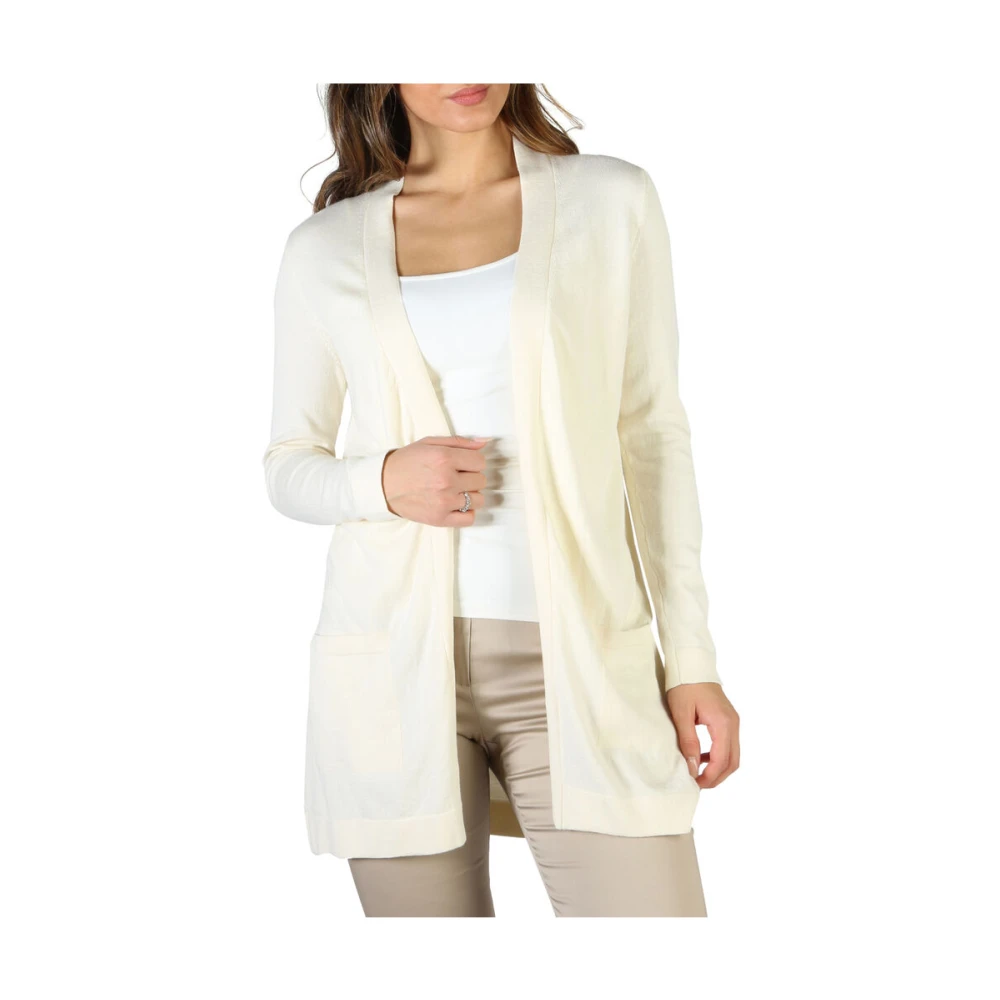 Fontana Milano 1915 Jersey Lange Mouw Katoen Monokleur White Dames