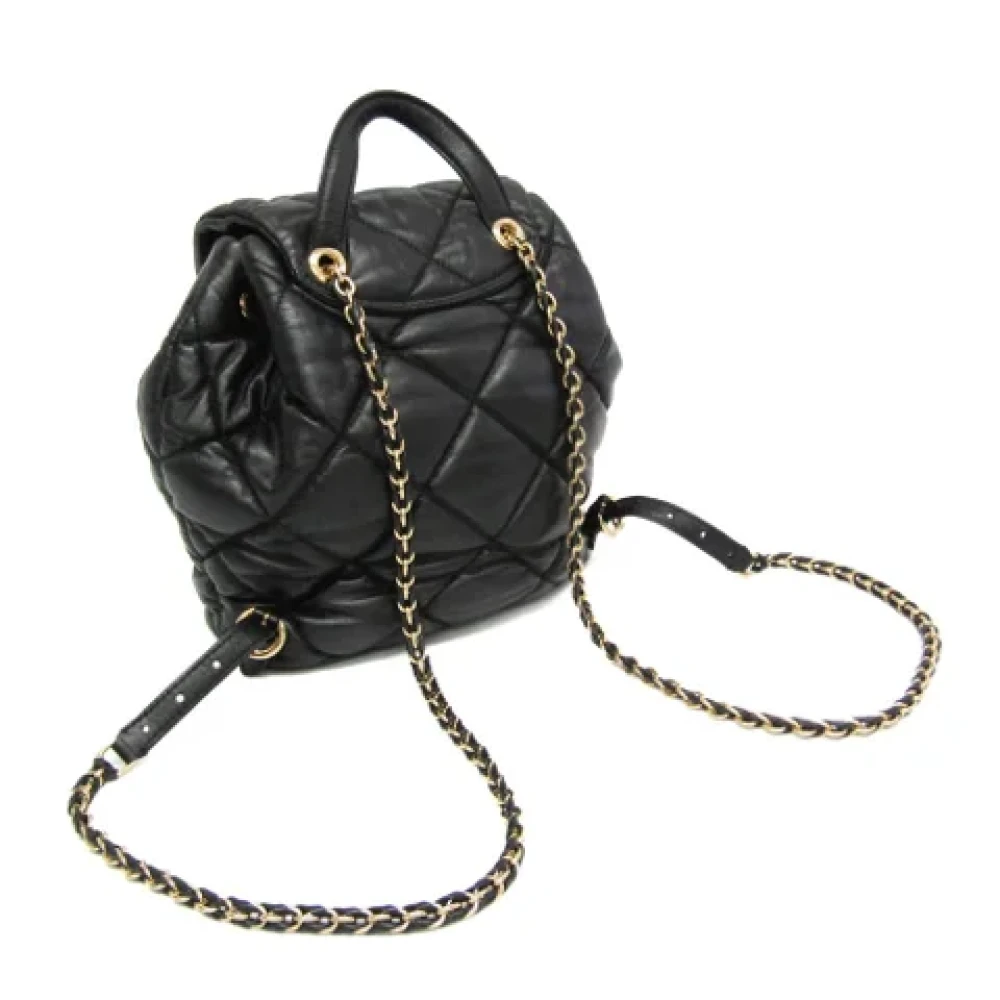 Salvatore Ferragamo Pre-owned Leather backpacks Black Dames