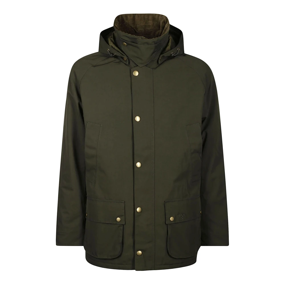 Barbour Waterdichte Gestikte Winterjas Green Heren