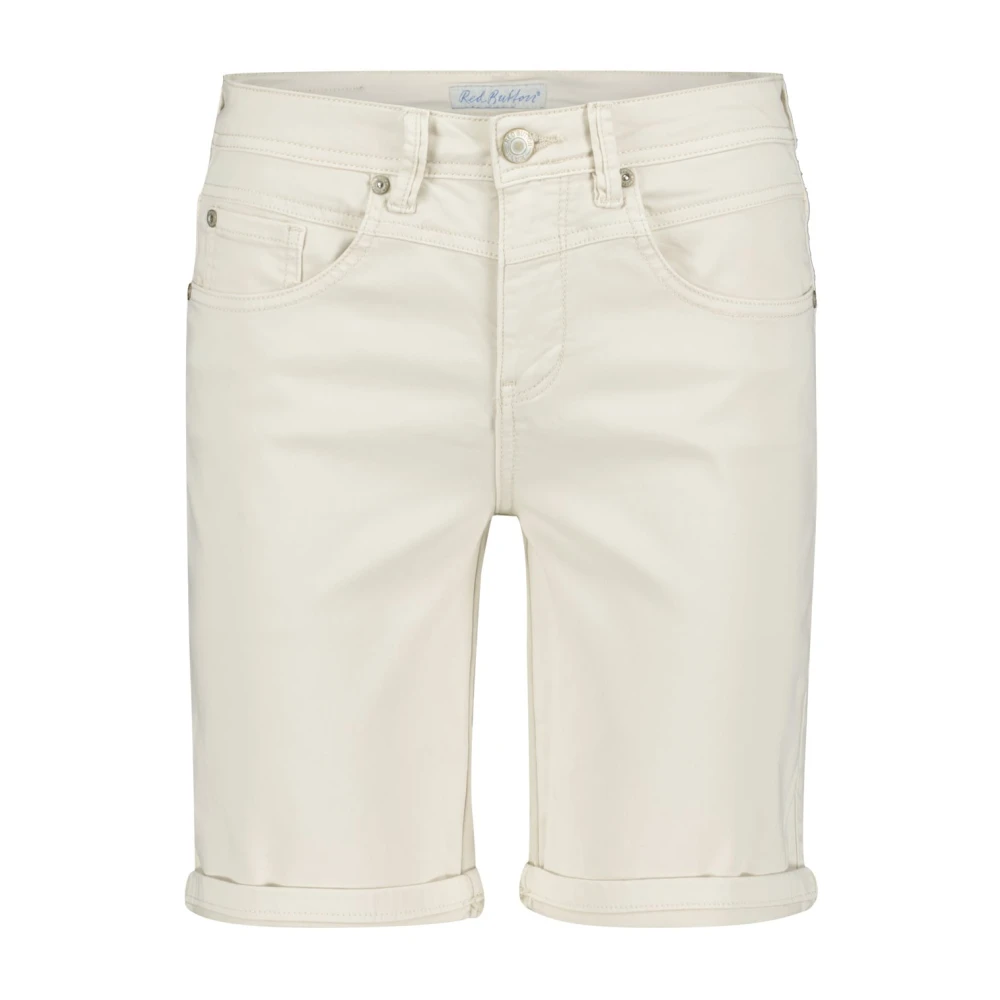 Red Button Parel Relax Jog Shorts White Dames
