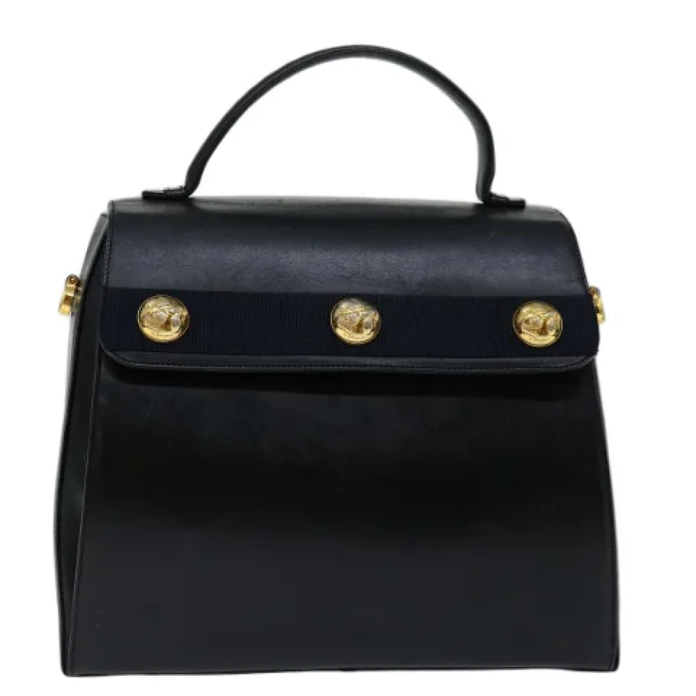 Salvatore Ferragamo Pre-owned Leather handbags Black Dames