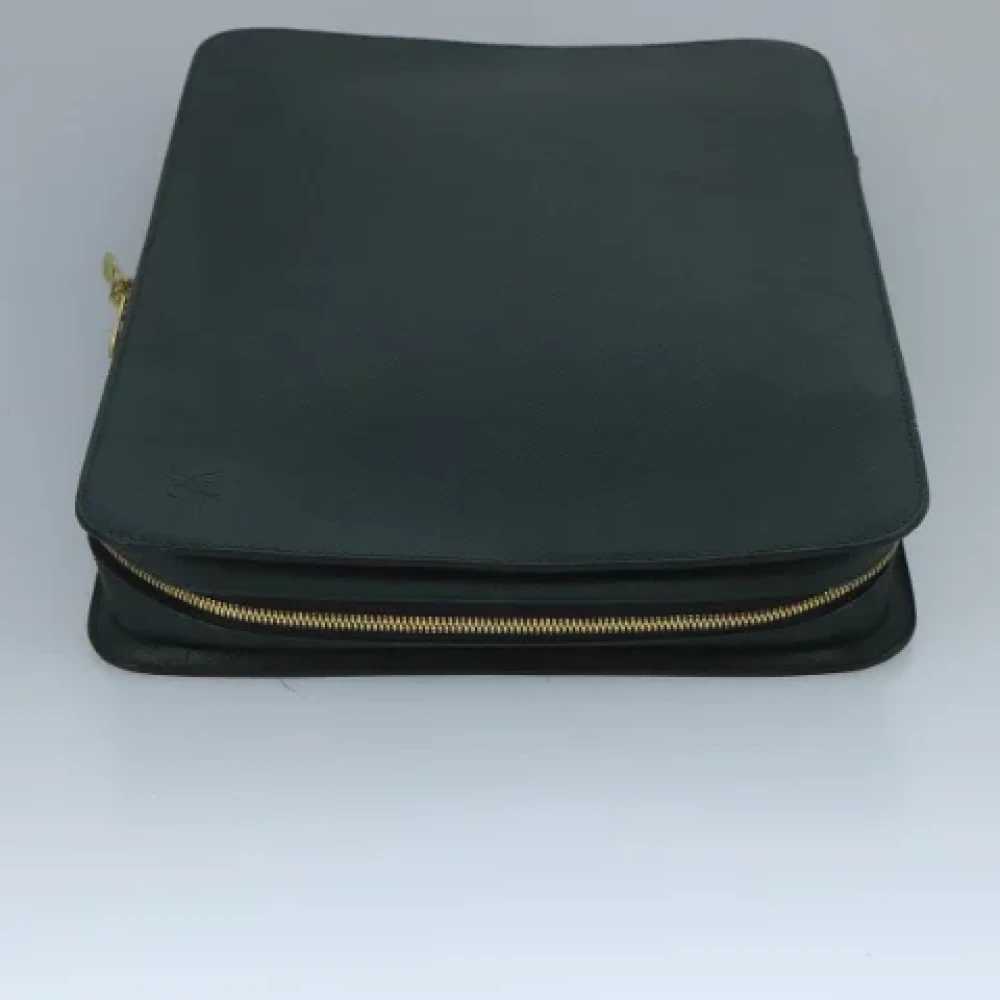 Louis Vuitton Vintage Pre-owned Leather briefcases Green Dames