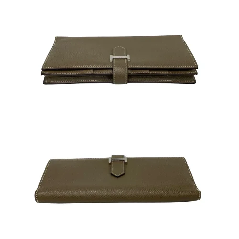 Hermès Vintage Pre-owned Leather wallets Brown Dames