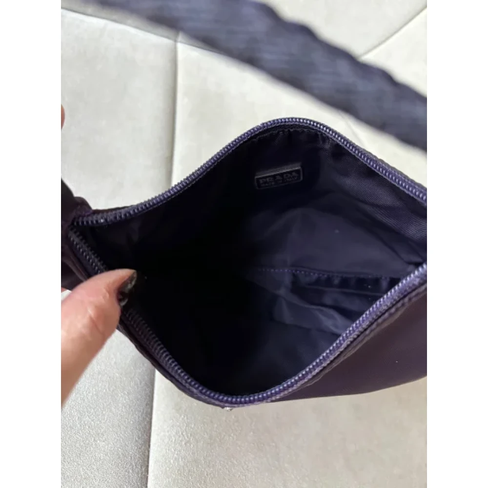 Prada Vintage Pre-owned Leather prada-bags Purple Dames