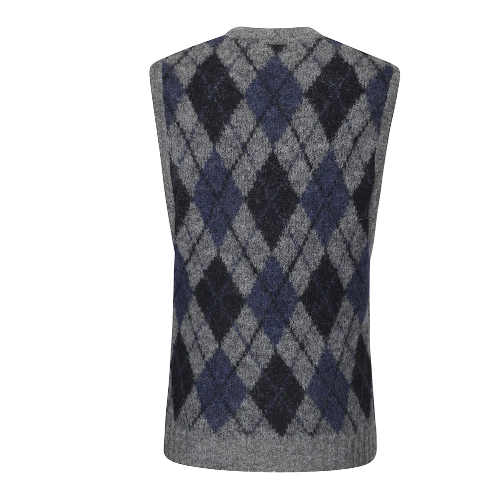 Our Legacy Geruite Crew Neck Vest Multicolor Heren