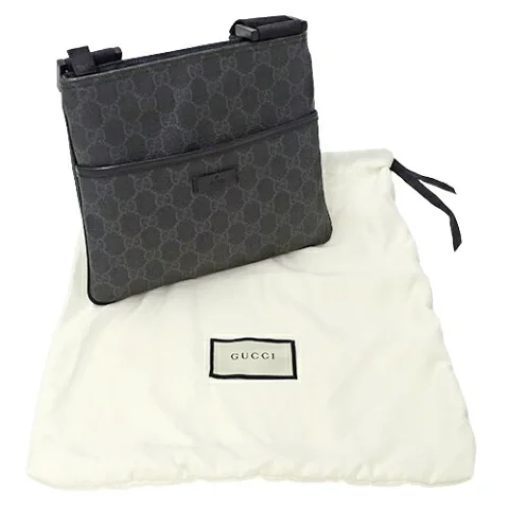 Gucci Vintage Pre-owned Canvas shoulder-bags Black Dames
