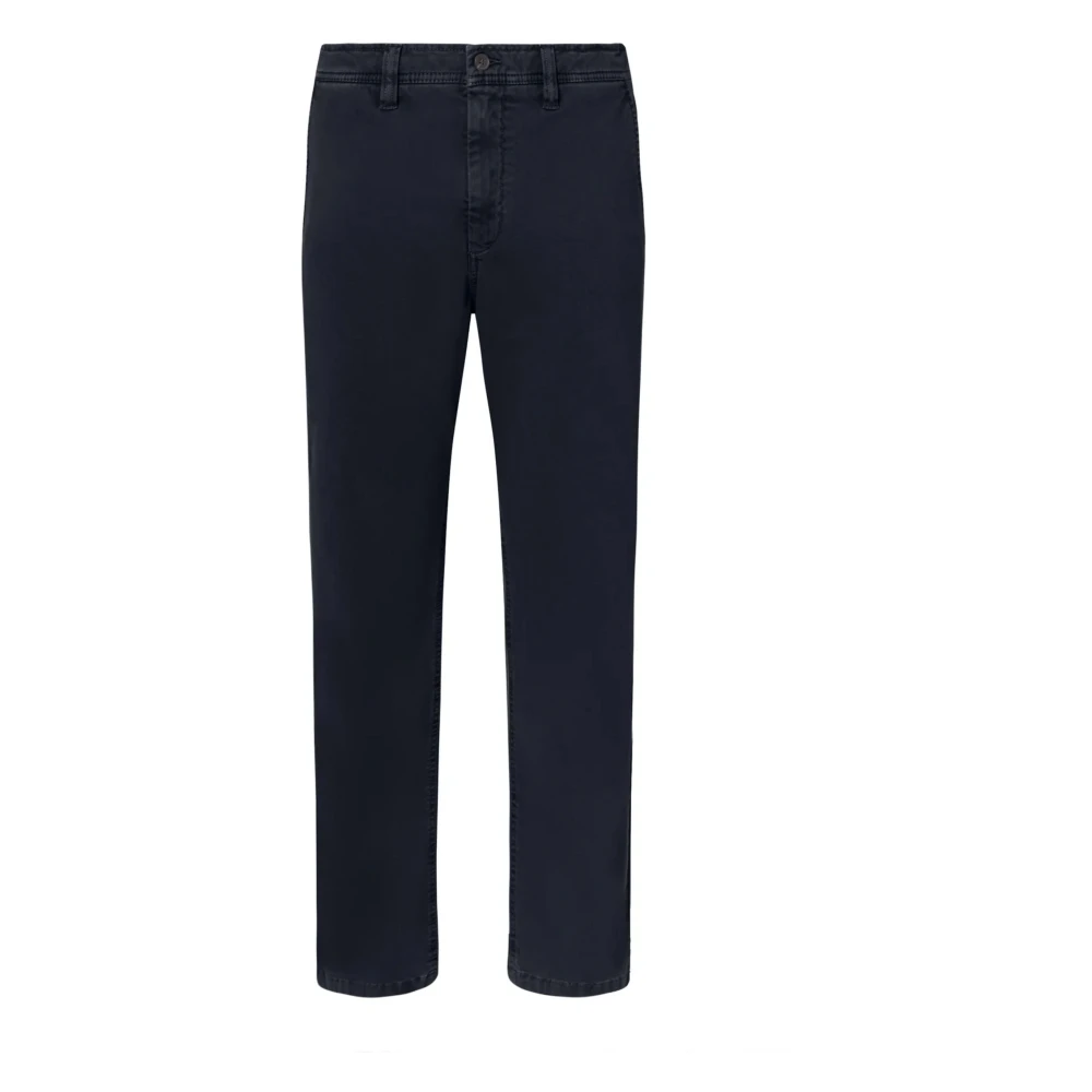 Ecoalf Men's Blue Ethiwin Trousers - Straight Trousers - W31 - Trousers