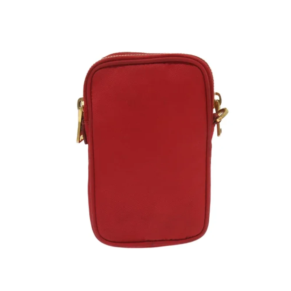 Prada Vintage Pre-owned Nylon prada-bags Red Dames