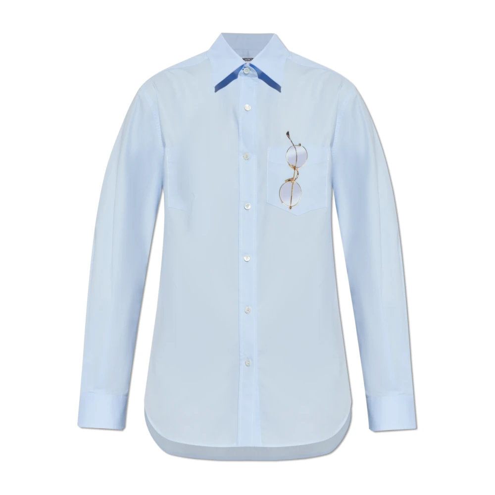 Moschino Damen Blau Blusen & Hemden, Sgröße: