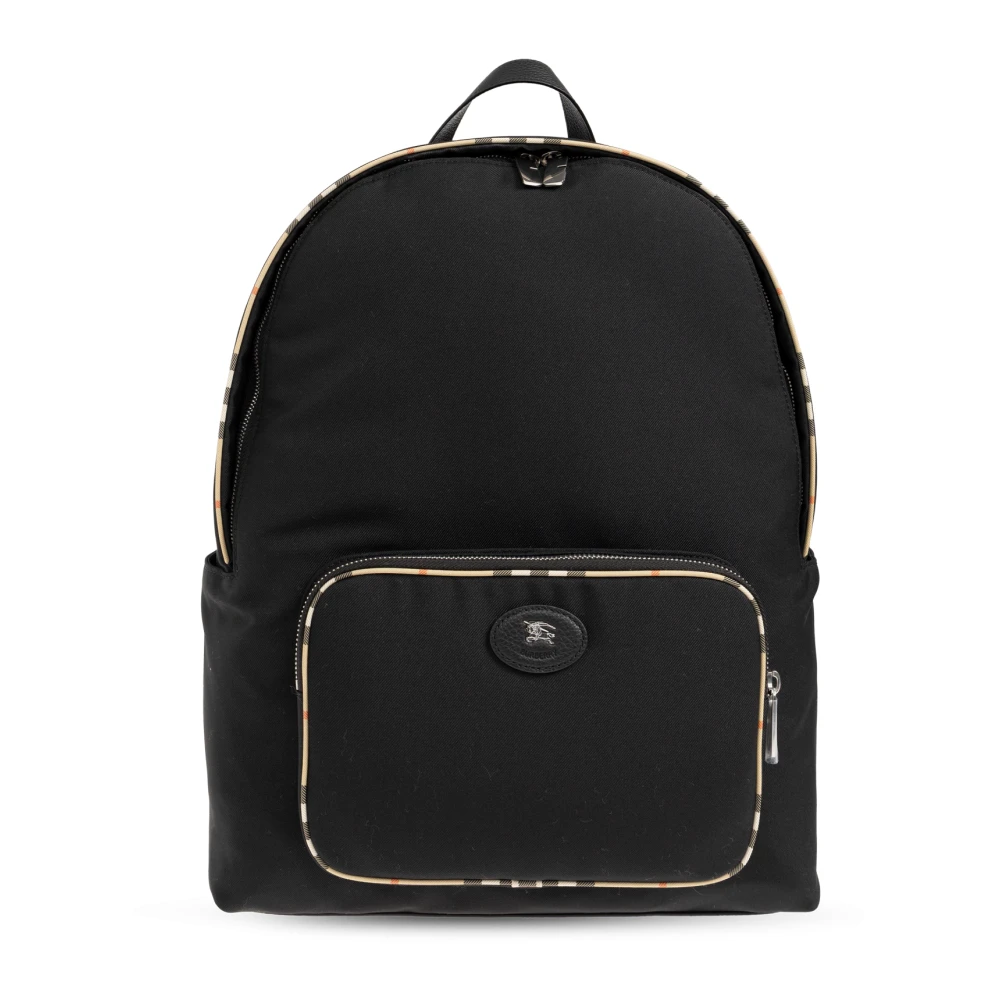 Burberry Mochila Con Logo Bags Hombre Negro 