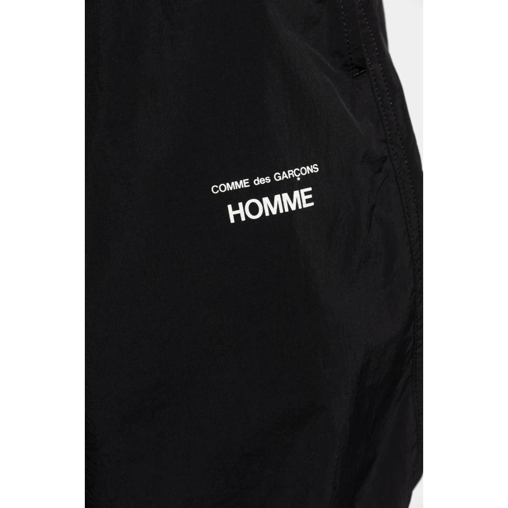 Comme des Garçons Broek met logo Black Heren
