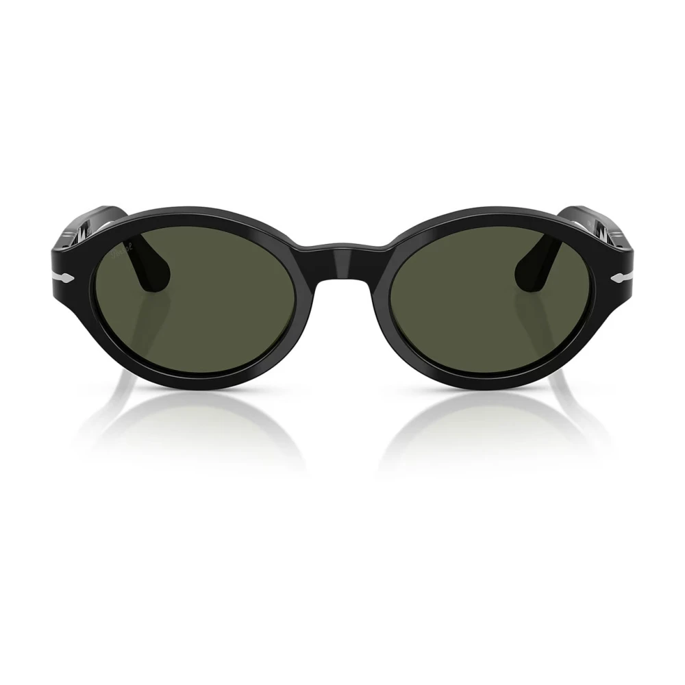 Persol Women's Black/Green Po3378s Loris 95/31 Woman Sunglasses Acetate Round Normal - Image 3