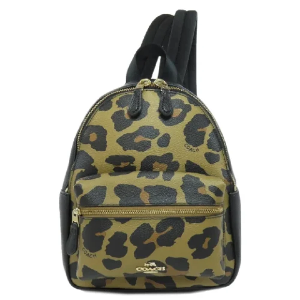 Coach Pre-owned Fabric backpacks Black Dames