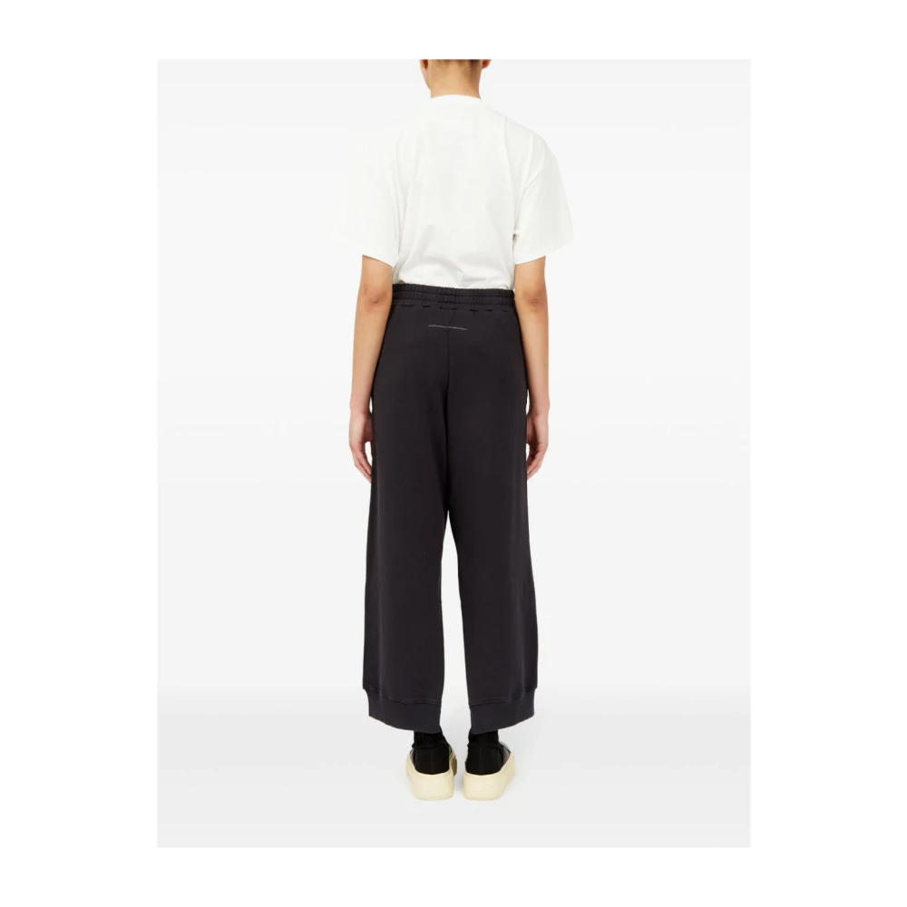 MM6 Maison Margiela Wijde Broek Black Dames