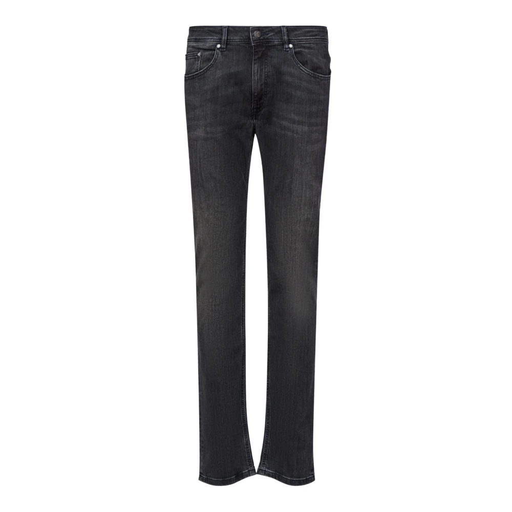 Karl Lagerfeld Charcoal Five Pocket Jeans met studs Black Heren