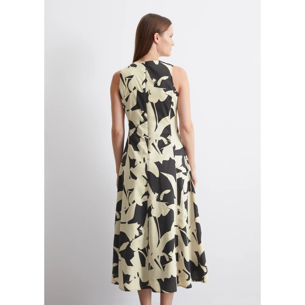 Marc O'Polo Mouwloze popeline jurk A-lijn Multicolor Dames