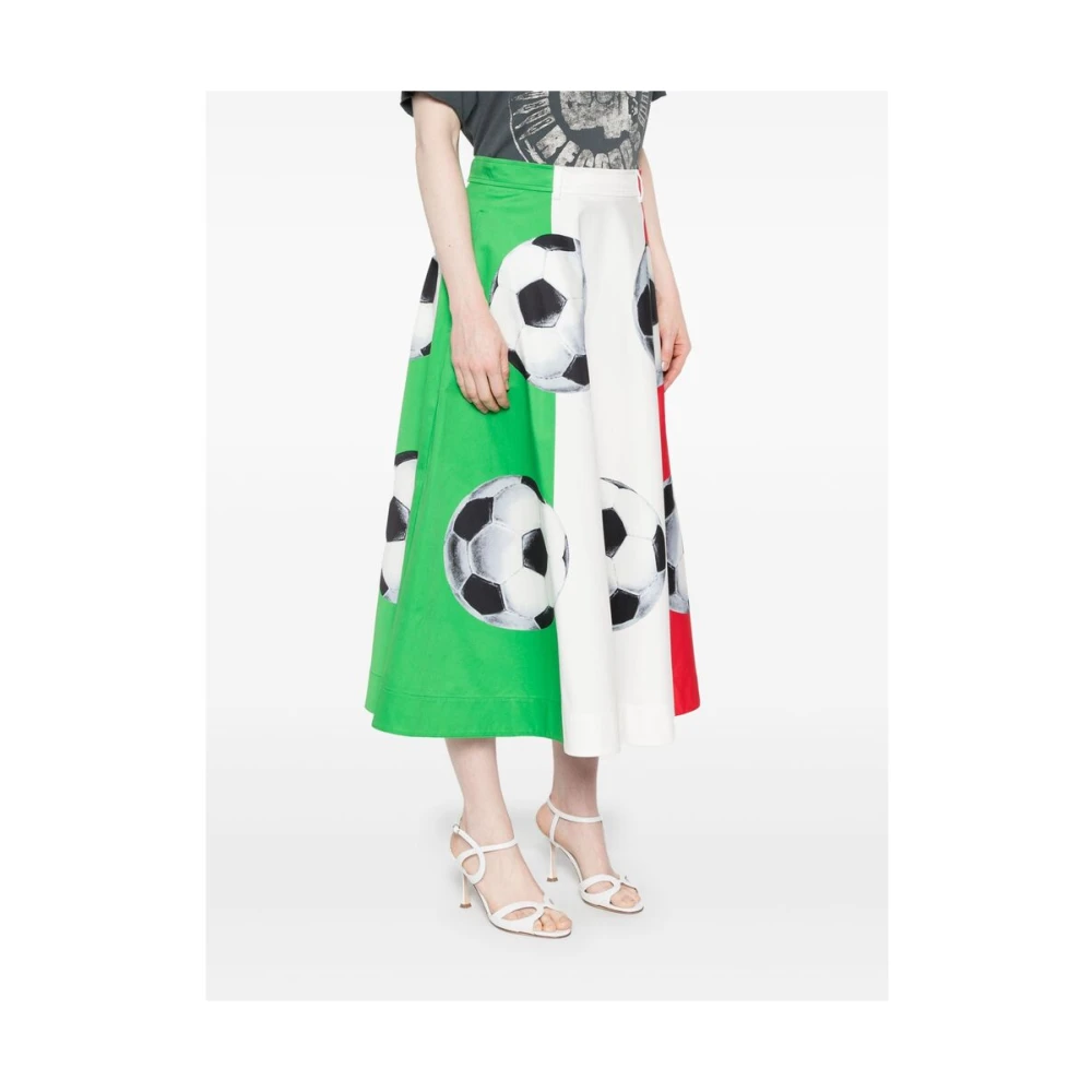 Moschino Witte Rok met Zakken Multicolor Dames