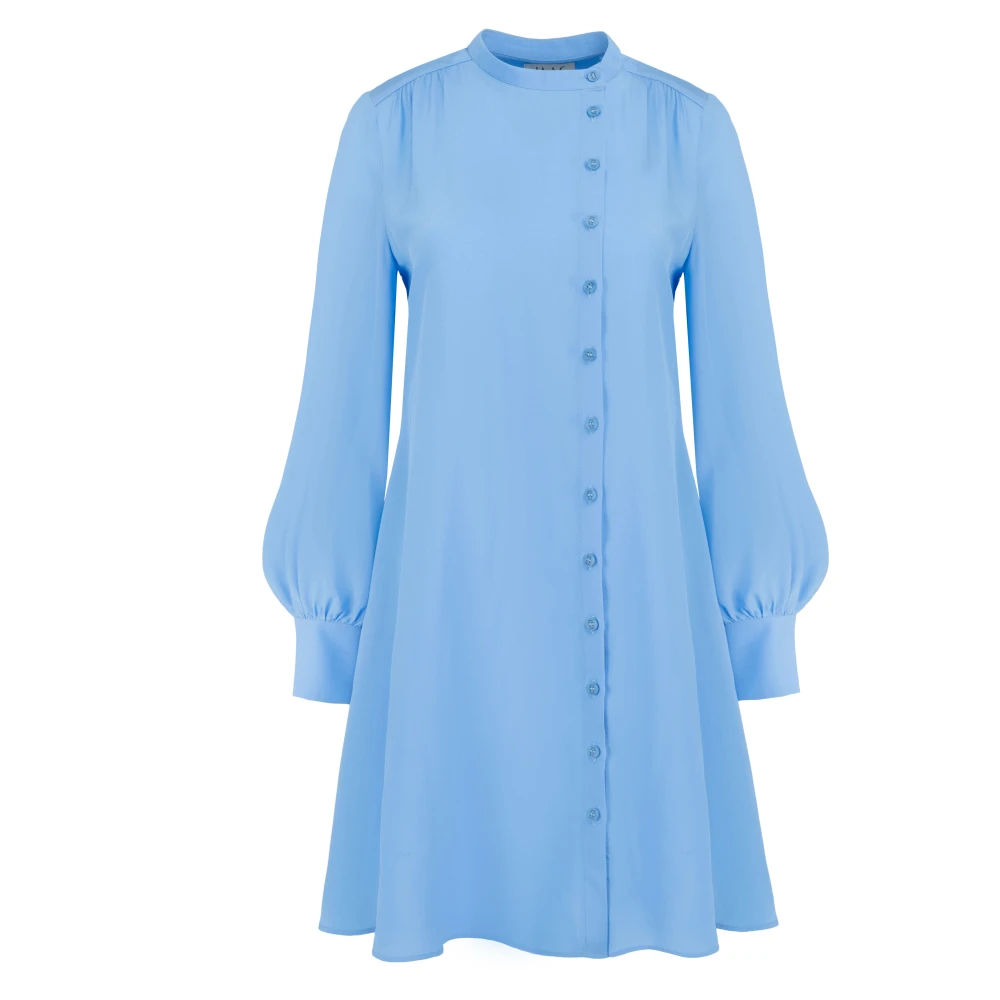Jaaf Asymmetrische zijden jurk in hemelsblauw Blue Dames