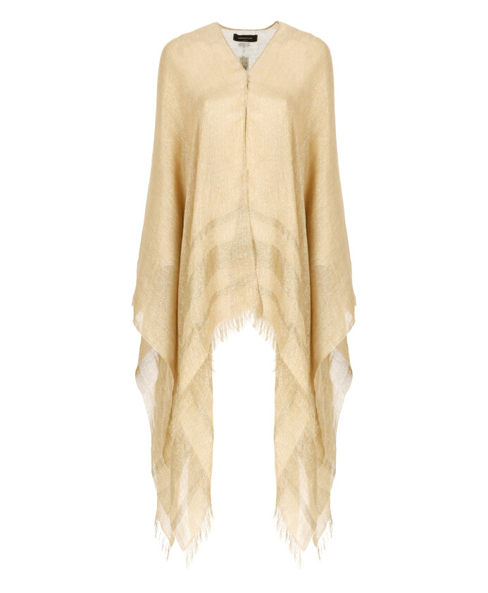 gouden-linnen-blend-cape-met-franjes