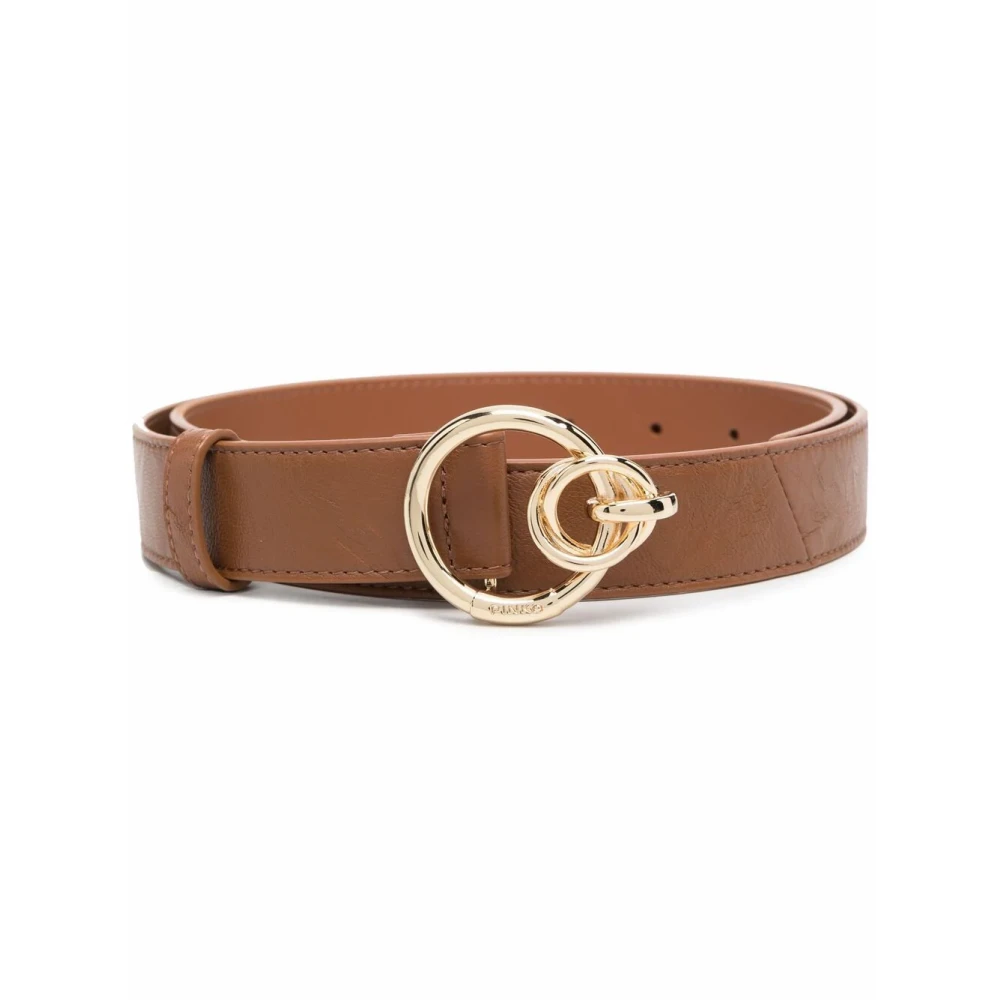 Pinko Lovelink Crumpled Riem Brown Dames