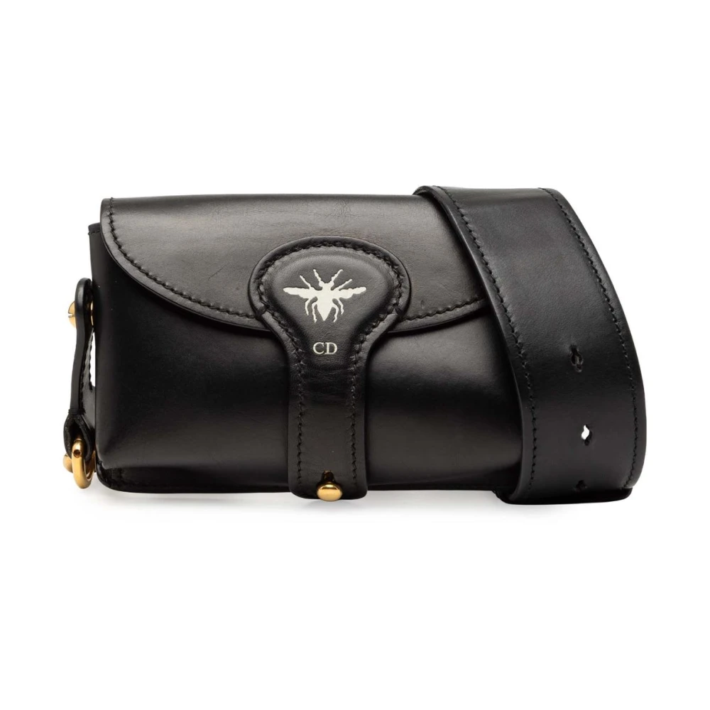 Dior Vintage Women's Black Pre-Owned Belt Pouch