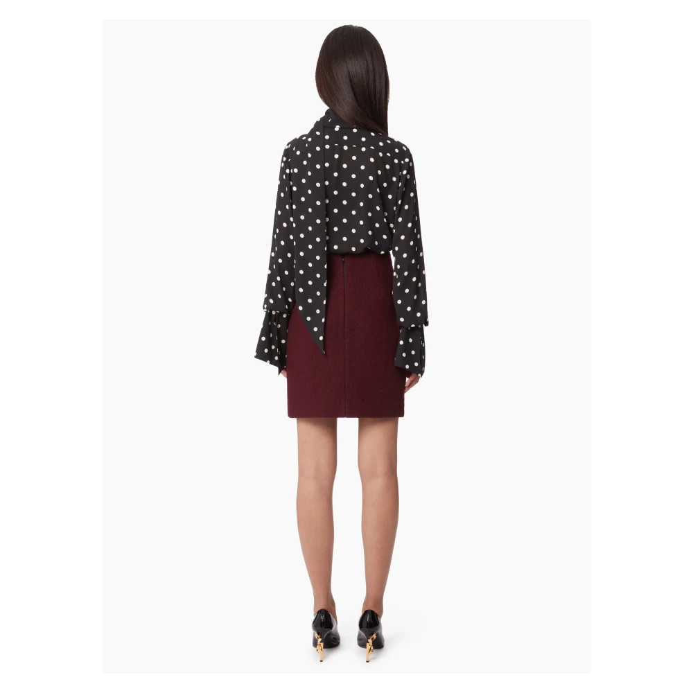Nina Ricci Zwarte Strik Shirt Stijlvol Black Dames