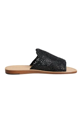 Flätade Raffia Slides Skor