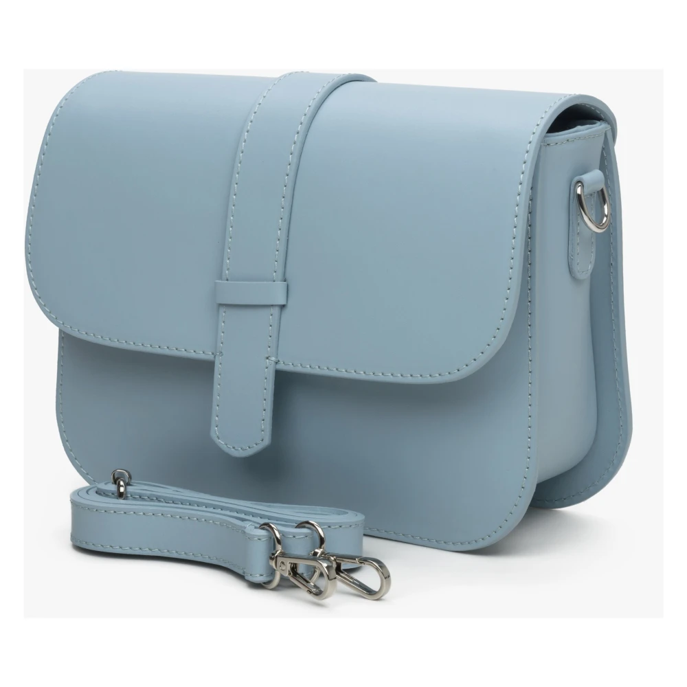Estro Dames Blauwe Handtas gemaakt van Echt Leer Er00115031 Blue Dames