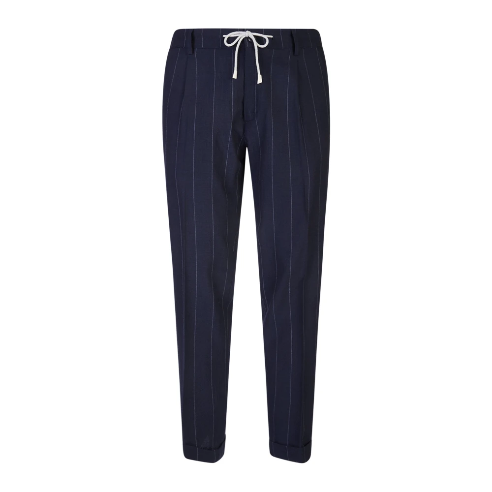 Eleventy Men's Blue Slim-Fit Trousers, W30, Trousers