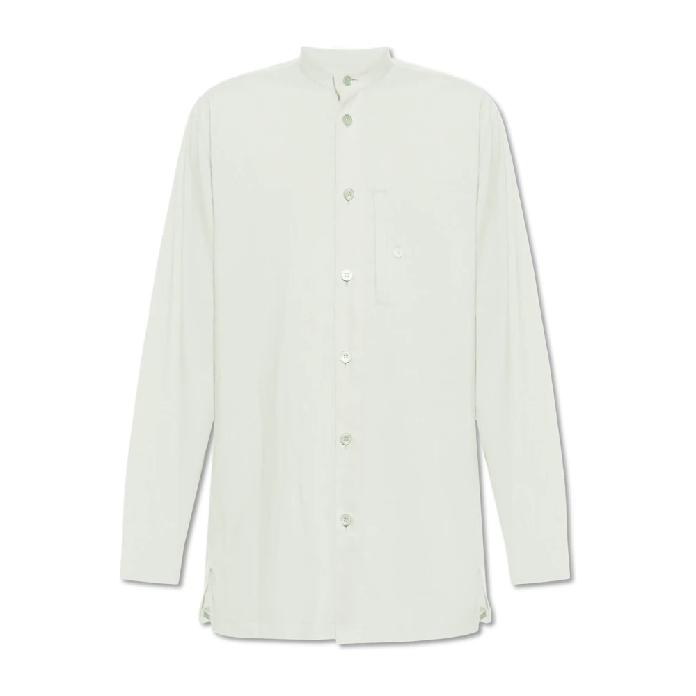 Issey Miyake Shirt met zak Green Heren
