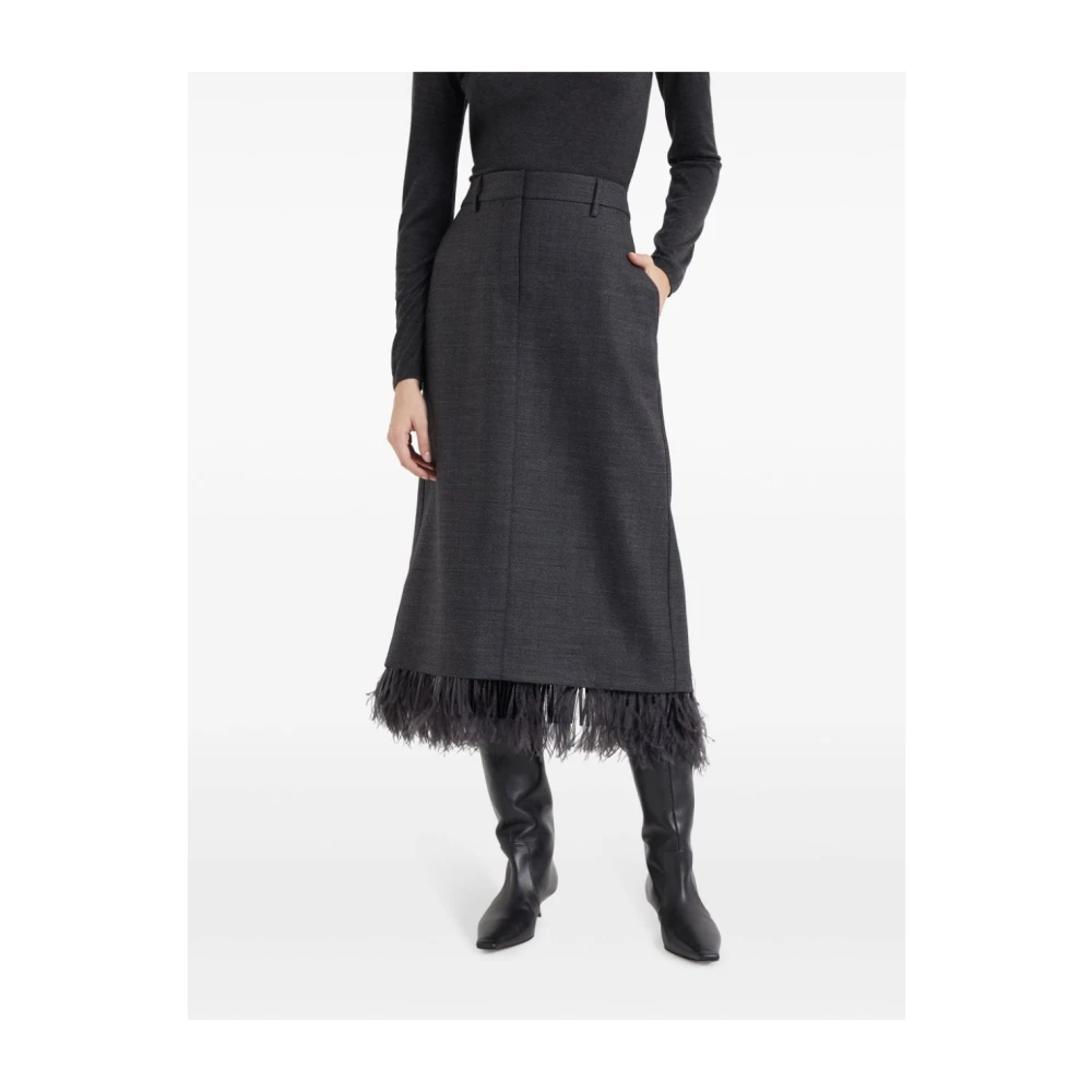 BRUNELLO CUCINELLI Antraciet Rokken voor Vrouwen Gray Dames