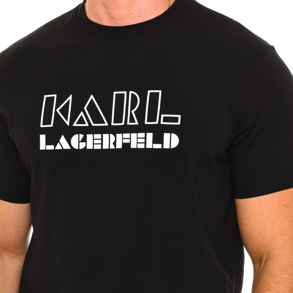 Karl Lagerfeld T-shirt Korte Mouwen Klassieke Stijl Black Heren