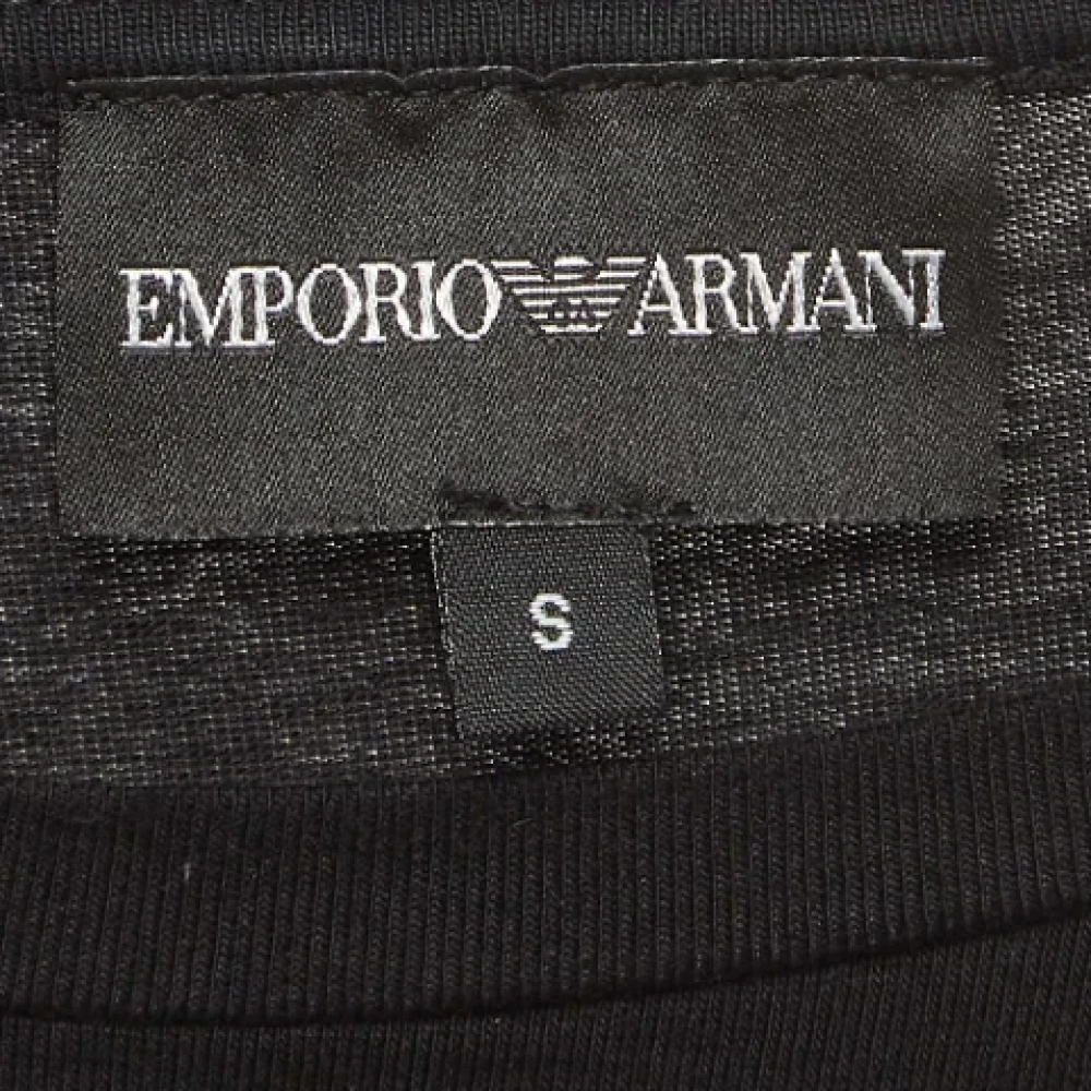 Armani Pre-owned Cotton tops Black Dames