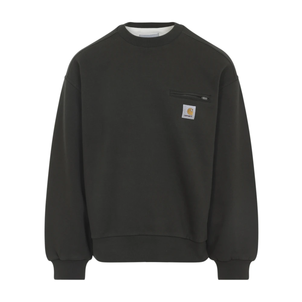 Carhartt Wip Men's Green Sweatshirt Aw25 Stylish Comfort