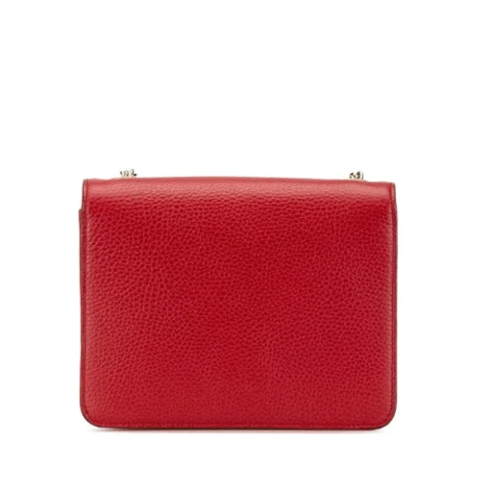 Gucci Vintage Pre-owned Leather gucci-bags Red Dames