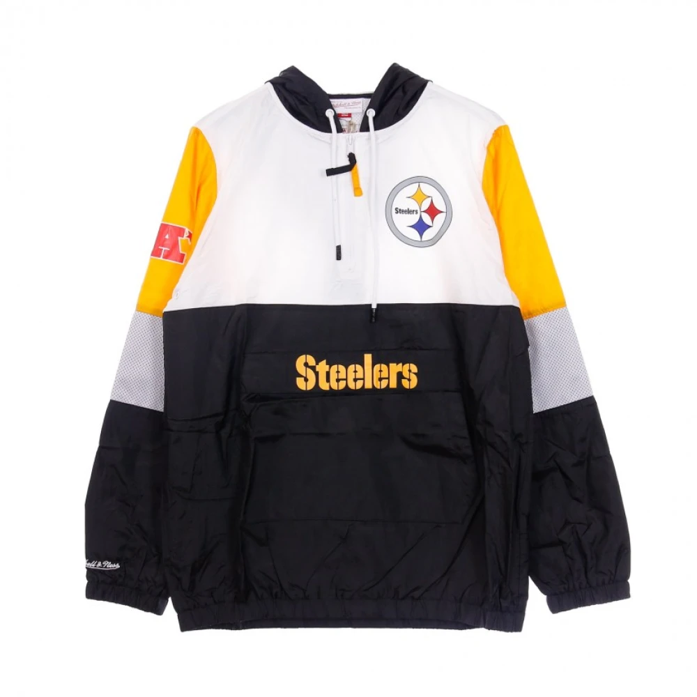 Mitchell & Ness Men's White Windbreakers, Xl, Nfl Surprise Win Windbreaker Pitsteon -Up Wind Jacket