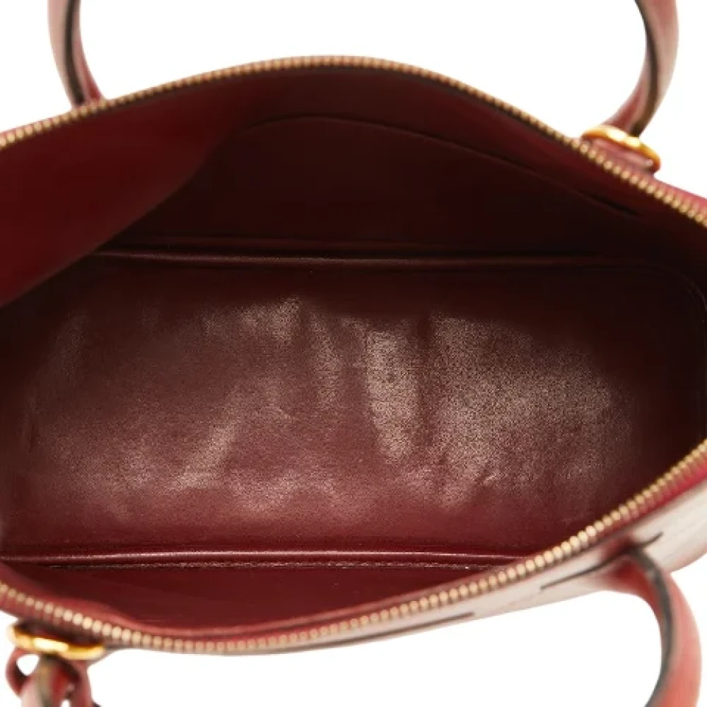 Hermès Vintage Pre-owned Leather handbags Red Dames