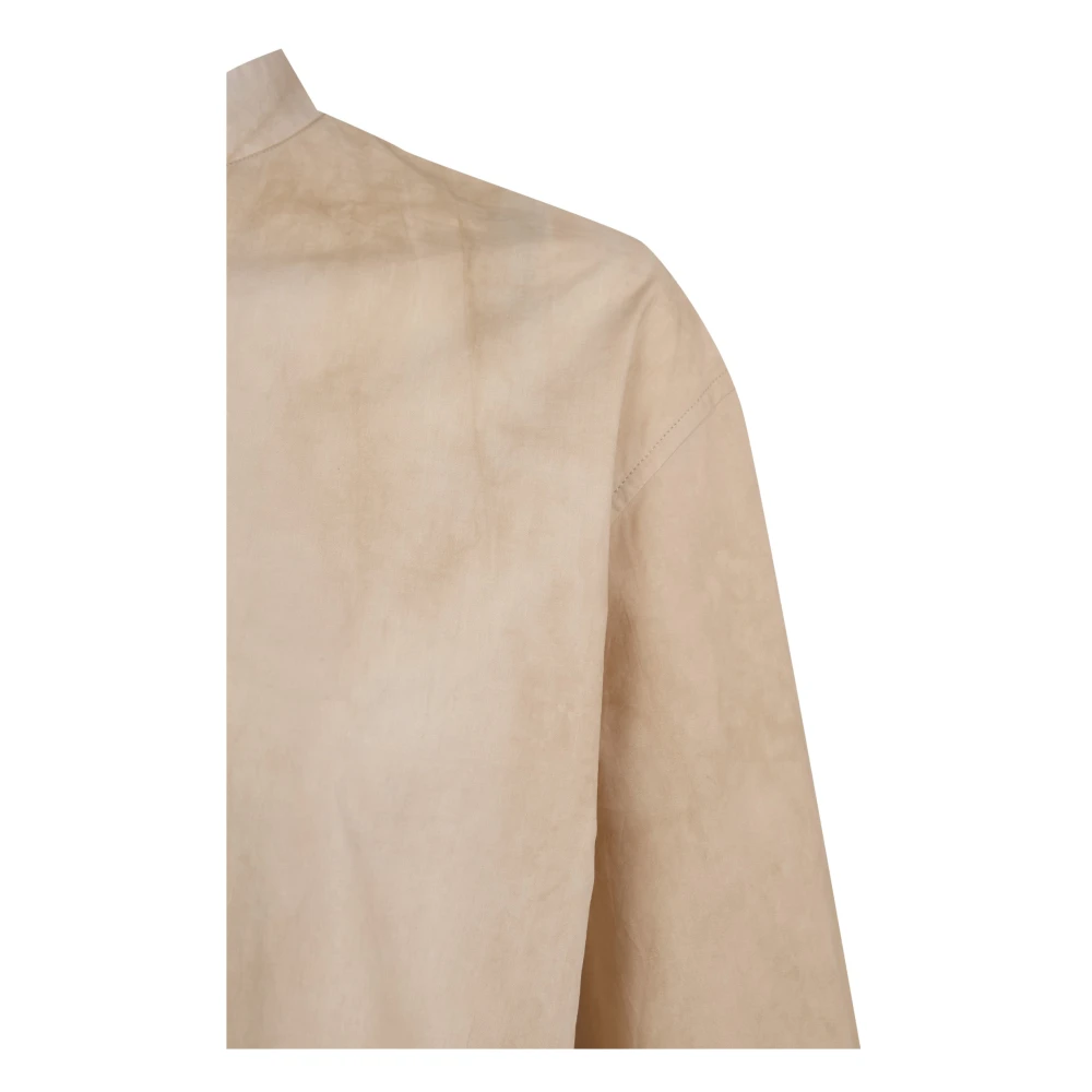 Cortana Yoko beige maltinto popeline overhemd Beige Dames