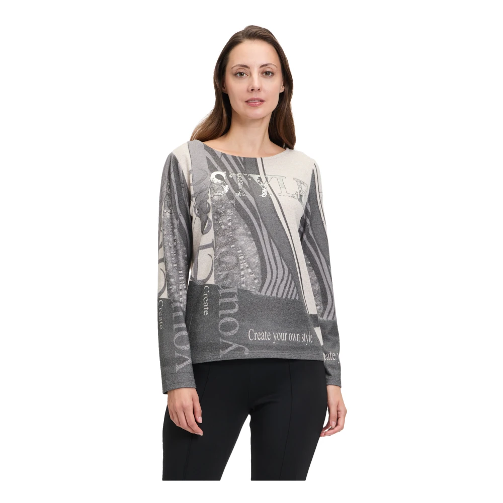 Betty Barclay Gestreept shirt met strass Multicolor Dames