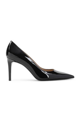 Svarta Lackskor Pumps