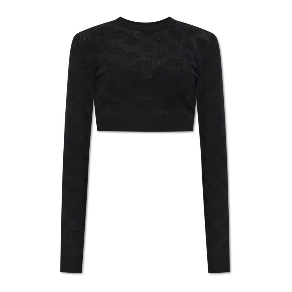 Dolce & Gabbana Zwarte Sweaters met DNA Black Dames