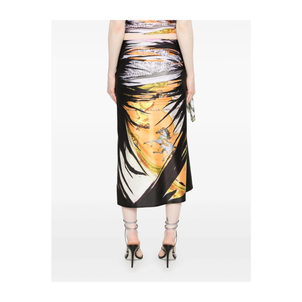 Diesel Gerimpelde MultiColour Rok met Zijstrik Multicolor Dames
