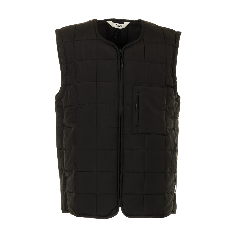 Rains Zwarte Gilet Jassen Black Heren