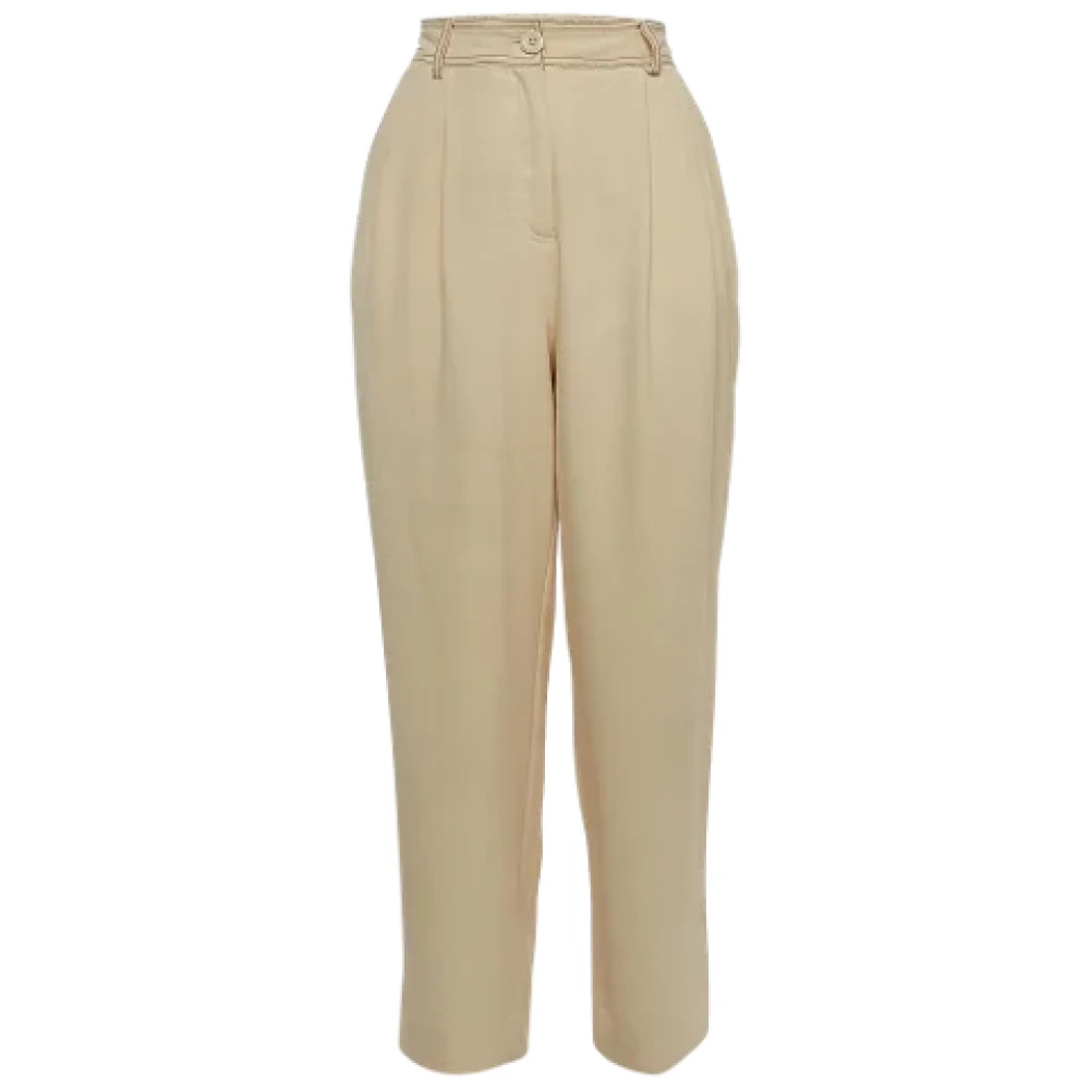 Pre-owned Beige Fabric Chloe bukser