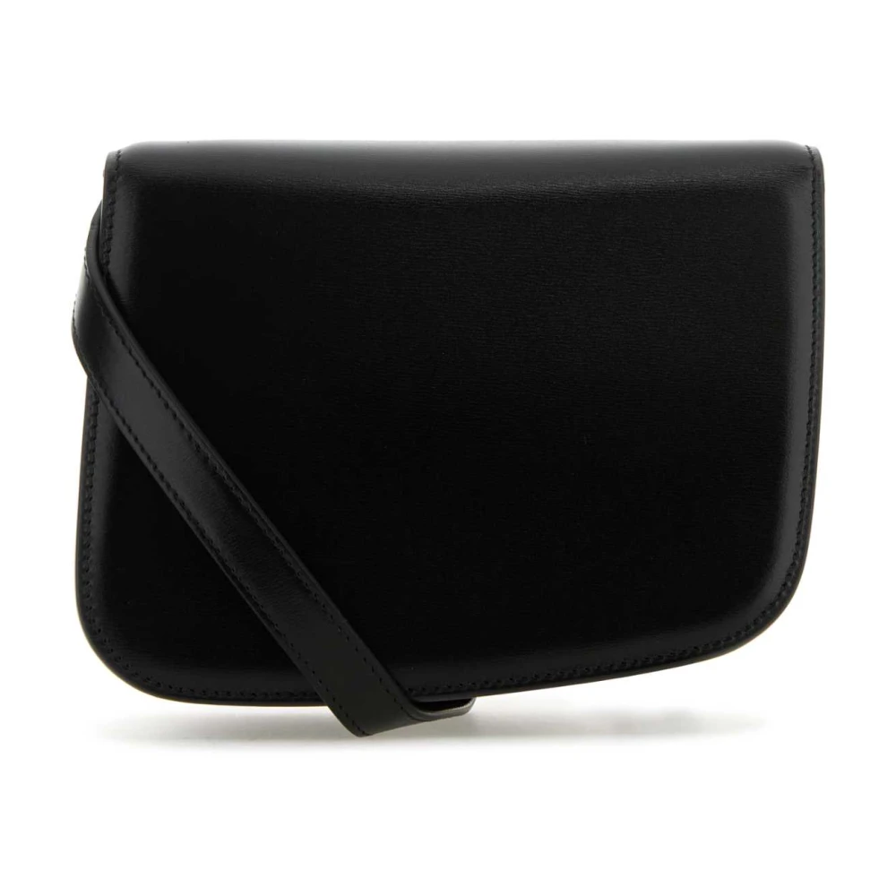 Salvatore Ferragamo Stijlvolle Zwarte Leren Crossbody Tas Black Dames