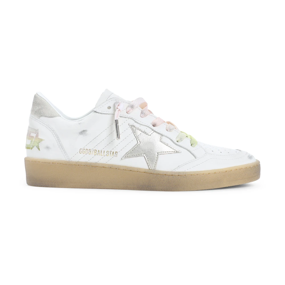 Golden Goose Witte Ballstar Leren Sneakers Dames Schoenen