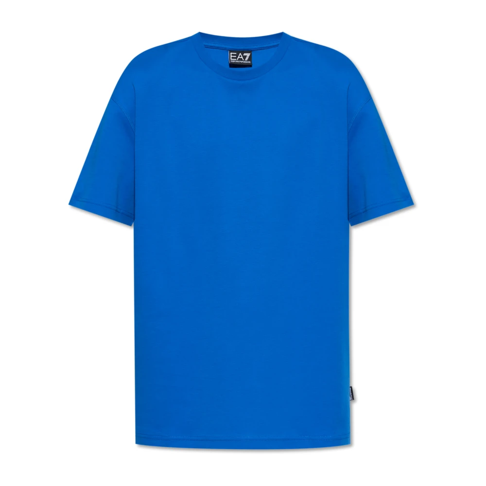 Emporio Armani EA7 T-shirt met print Blue Heren