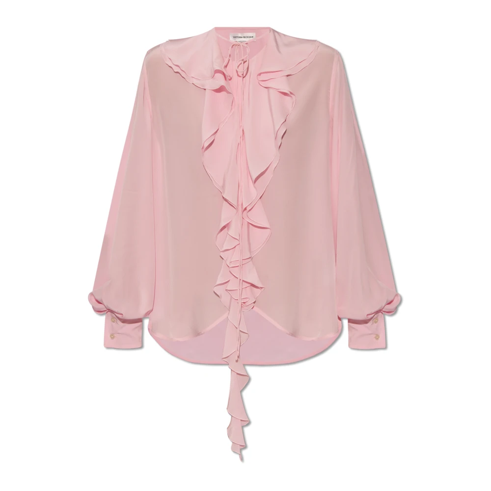 Victoria Beckham Zijden shirt Pink Dames
