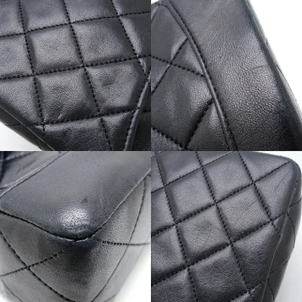 Chanel Vintage Pre-owned Leather crossbody-bags Black Dames